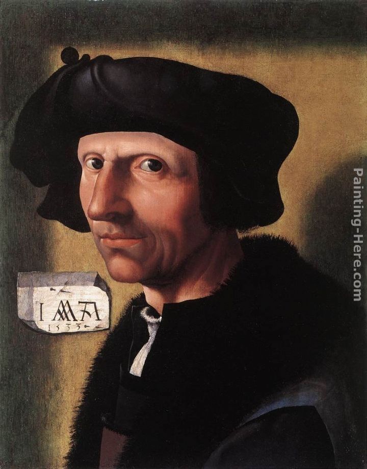Jacob Cornelisz Van Oostsanen Self-Portrait
